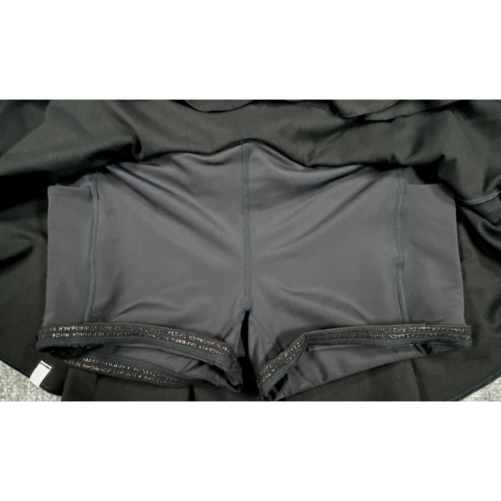 Rhoback Womens Size Medium Black Tiered Ruffle Active Golf Tennis Skort - Picture 7 of 14